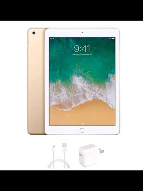 Apple iPad Tablet in Rose Gold with White Front